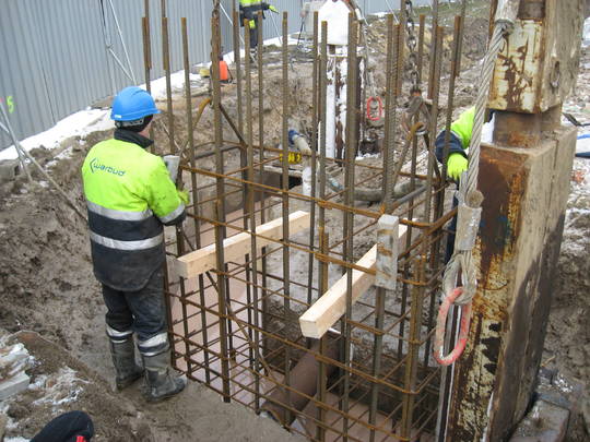Budowa ściany szczelinowej - Luty 2011