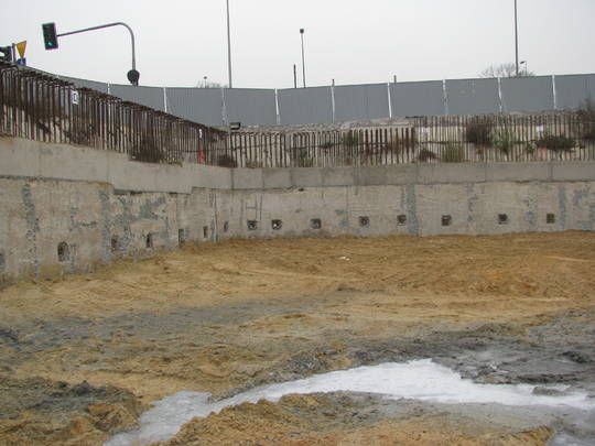 Kotwienie ściany szczelinowej - Listopad 2011