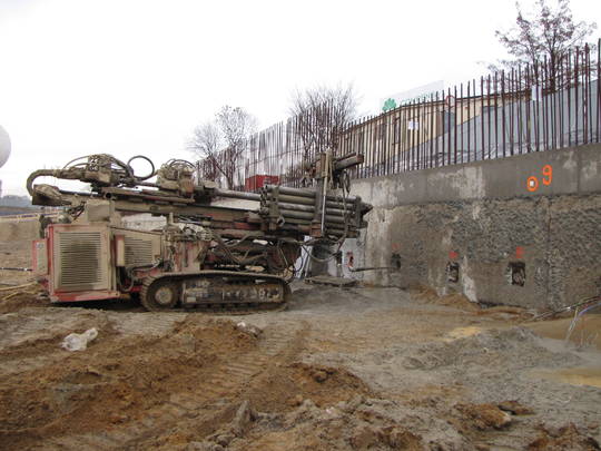 Kotwienie ściany szczelinowej  - Grudzień 2011