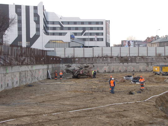 Kotwienie ściany szczelinowej  - Grudzień 2011